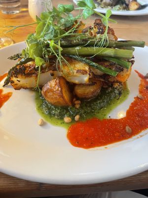 Cauliflower steak  at Grants Restaurant in Omagh