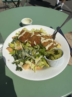 chicken caesar salad!   at Plant Junkie - Front St in New York City