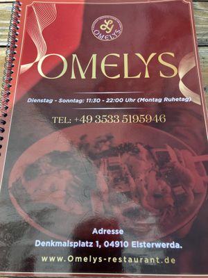 Karte mit aktuellen Öffnungszeiten. Stand 06/2025  at SHIMA Restaurant & Hotel Europäischer Hof in Elsterwerda