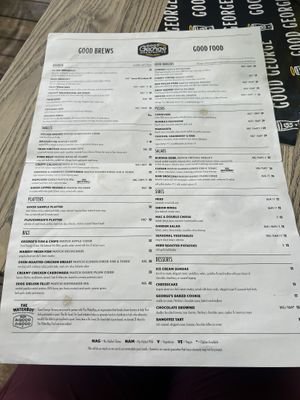 Menu 1  at Good Union in Cambridge