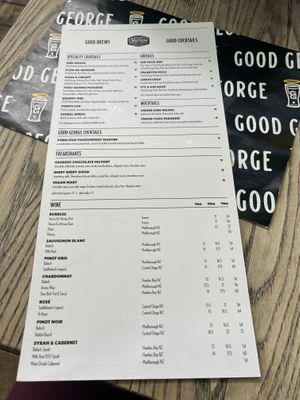 Drink menu 2  at Good Union in Cambridge