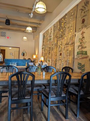 Inside the cafe at Wild River Cafe in Appleton