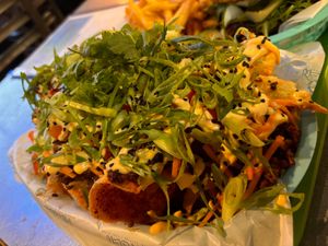 Wonton nachos  at Fox Den in Milwaukee
