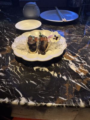 Vegan Mini Mushroom Tacos  at Caesar's Palace - Nobu in Las Vegas