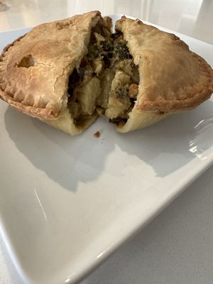 Garden Lime Curry. Delicious !  at Pot Pie Paradise in Hayward