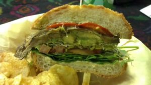 Vegan Garden Sandwich on Sourdough at Pot Pie Paradise in Hayward