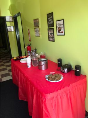 Inside at Eden's Vegans in Raleigh