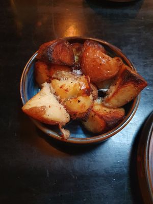 Mini roast potatoes #Veganuary at Smoke  in Wilmslow