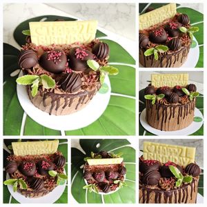 6 inch double layer cake. Vegan chocolate sponge cake with chocolate buttercream. at My Glorious Treats - No Storefront in Wilmslow