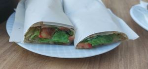 Vegetarian Wrap 200 TL at Kadırga Cafe Restoran in Istanbul