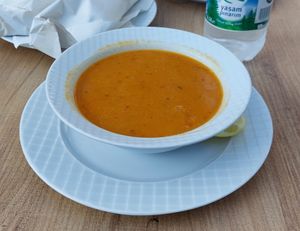 Lentil Soup 120 TL at Kadırga Cafe Restoran in Istanbul