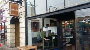 outside at Harlow in Portland