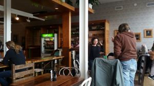 inside at Harlow in Portland