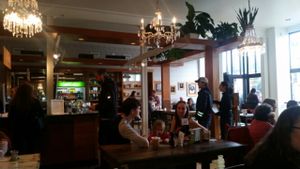 inside at Harlow in Portland