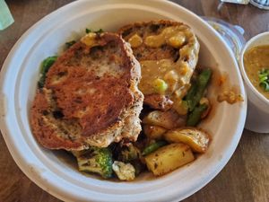 huge biscuit! at Harlow in Portland