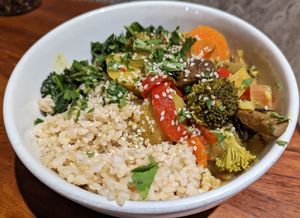 Yellow Curry Bowl at Harlow in Portland