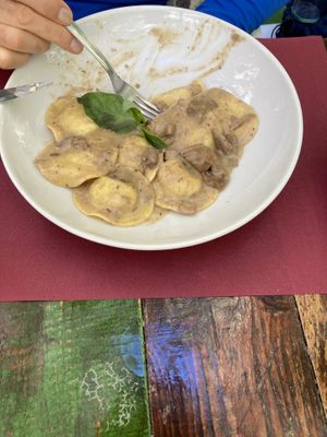 Mushroom ravioli  at Local92 in Barcelona