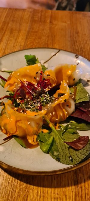 White Pearls - gedämpfte Dumplings #Veganuary at Bodhi Vegan Living - St George in Hamburg