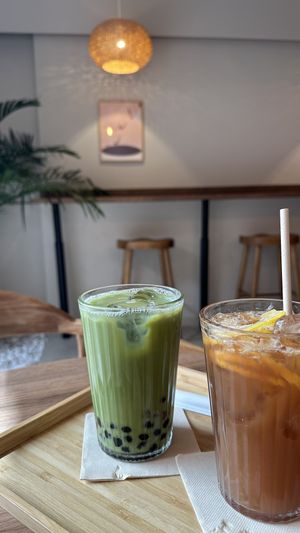 Bubble Tea with Oatmilk 🧋  at Snow Island in Mallorca