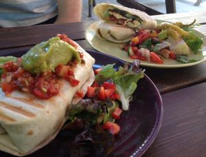 Tasty burritos at Vegtral Restaurace in Prague
