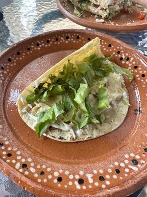 Simple quessedilla  at Roots in Mexico City