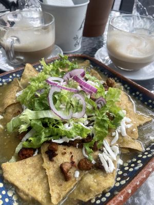 Chilaquiles  at Roots in Mexico City