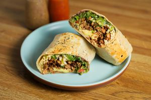 burrote de no suadero vegano at Roots in Mexico City