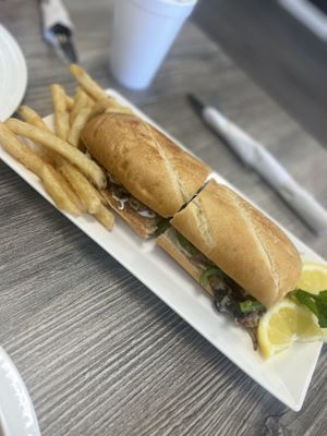 philly cheesteak  at Neek Vegan in Duluth