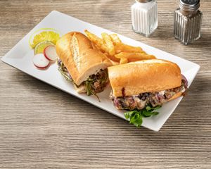 Cheesesteak Sandwich at Neek Vegan in Duluth