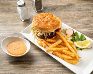 Plant-Based Burger at Neek Vegan in Duluth