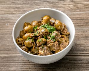 Zeytoon-Parvardeh (Olive Tapenade)  at Neek Vegan in Duluth