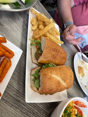 Egplant sandwich  at Neek Vegan in Duluth