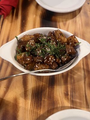 Spicy camohtli (potatoes)  at El Mictlan BYOB Restaurant in Philadelphia