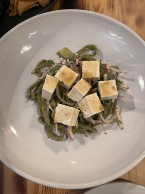 Nopales salad (requested vegan)   at El Mictlan BYOB Restaurant in Philadelphia