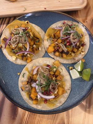 Butternut squash tacos   at El Mictlan BYOB Restaurant in Philadelphia