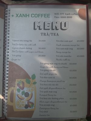 .  at Xanh Coffee in Thanh Hoa