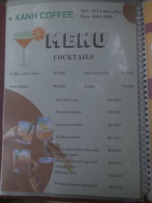 .  at Xanh Coffee in Thanh Hoa