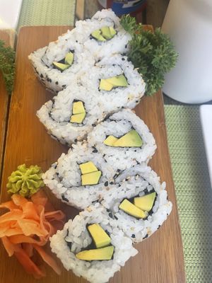 Avocado roll  at SushiBar in Tortola