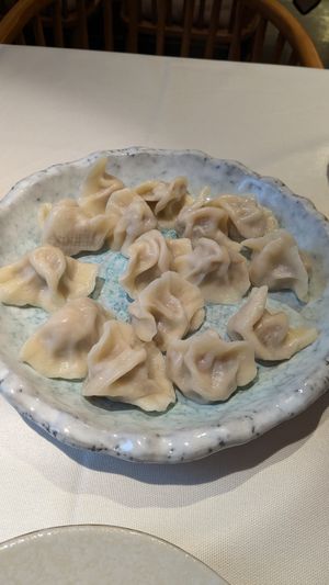 Dumplings with mushrooms and chinese cabbage at Liansu World in Beijing