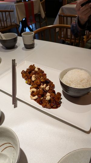 Kung pao soy protein at Liansu World in Beijing