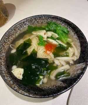 Mushroom soup noodle   at Liansu World in Beijing