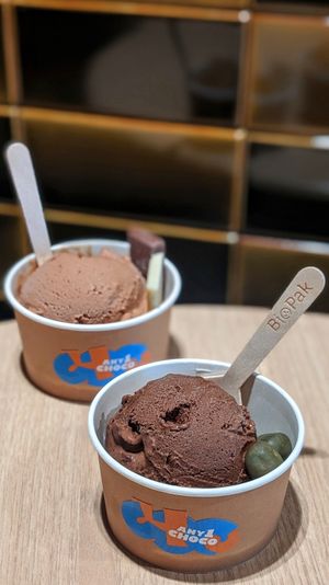 Vegan Choco Ice Plant Based Milk Coffee & Choco Chip at ANY1 CHOCO in Central Singapore