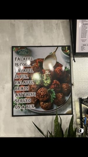 speciality is falafel.   at Kebab & Falafel Time 2 in Siem Reap