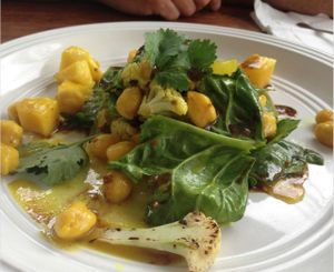 Vegan salad, light and delicious at Ravi Gastropub and Cafe in San Jose