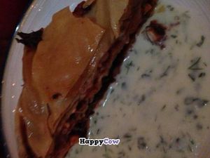 Tomato Baklava with tzatziki at Ravi Gastropub and Cafe in San Jose