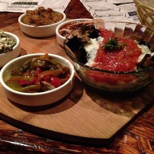 Surtido de dips at Ravi Gastropub and Cafe in San Jose