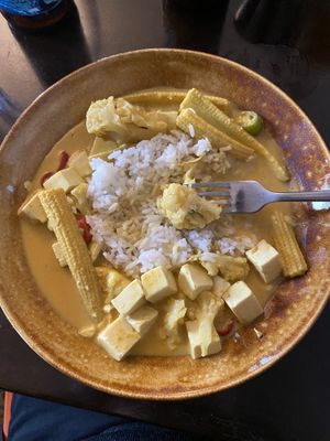 Black Pepper Tofu Curry  at The Causeway Hotel in Bushmills