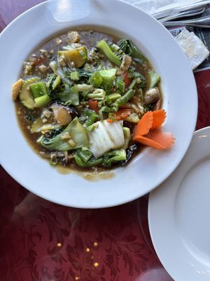 Vegan Schezwan Veggies  at Nam's Hakka Cuisine in Brampton