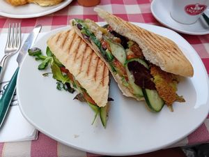 Grilled sourdough toast (vegan) at Cafe Jubilee  in Valletta