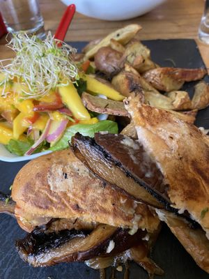 Portobello Panini at Arbol de Seda in San Jose